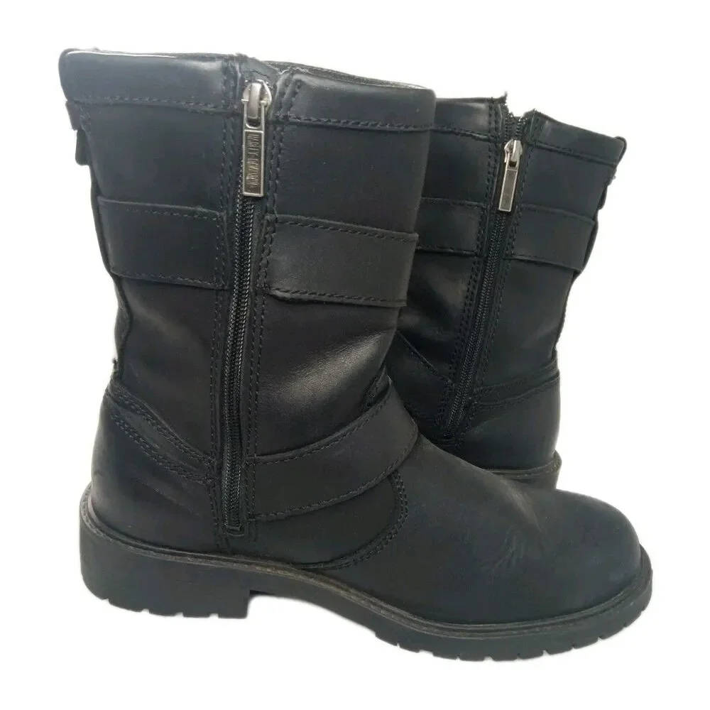 Harley-Davidson Wilder Black Leather Boots Men's Size 8.5 D93279 Retail $199